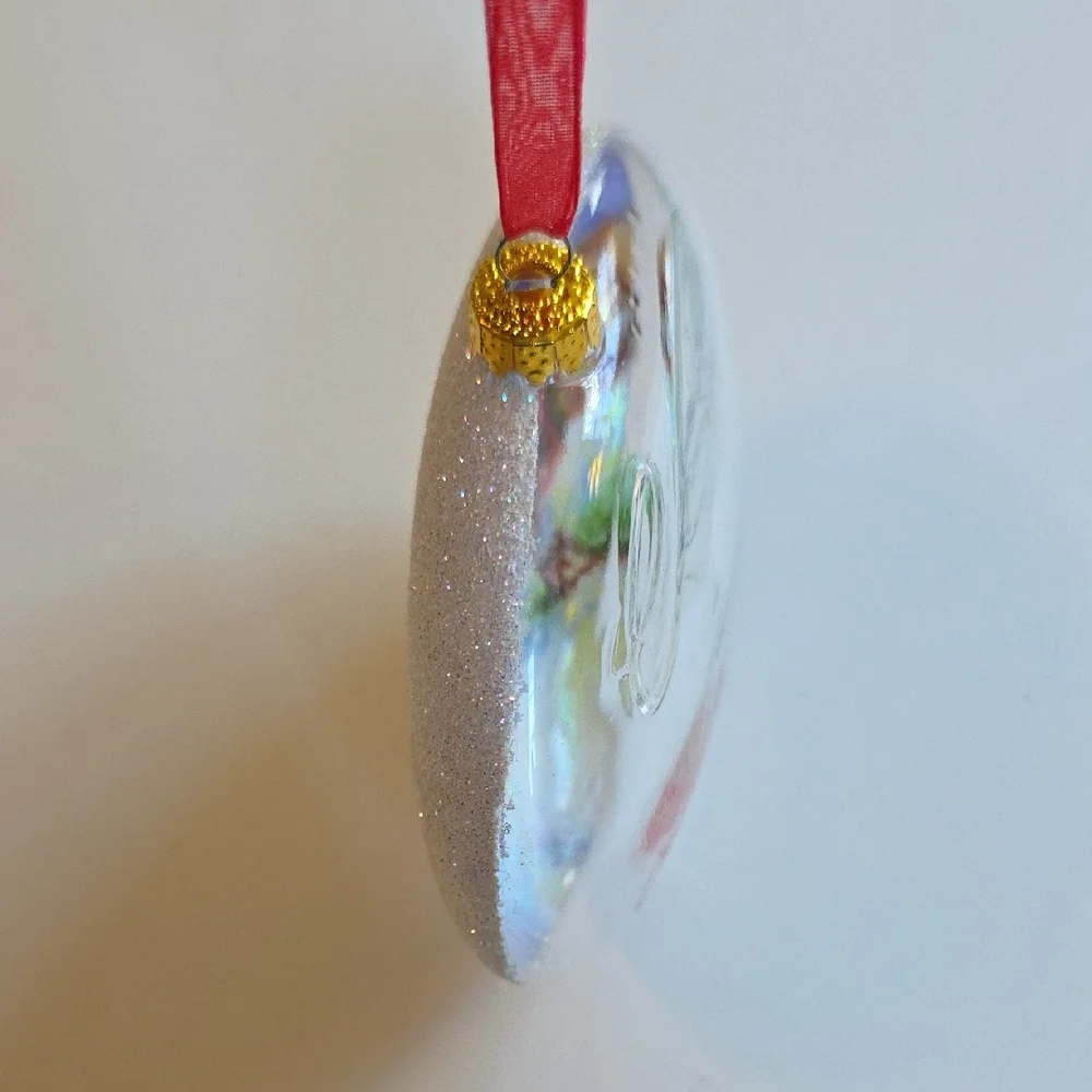 Hallmark Ornament - 2015 A Homecoming Of The Heart Ornament with Red Ribbon